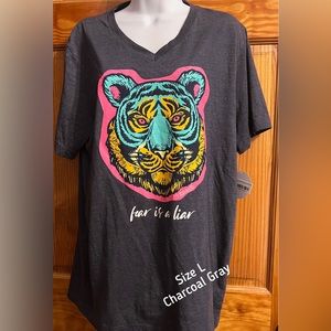 NWT: Fear is a liar Tee (L)